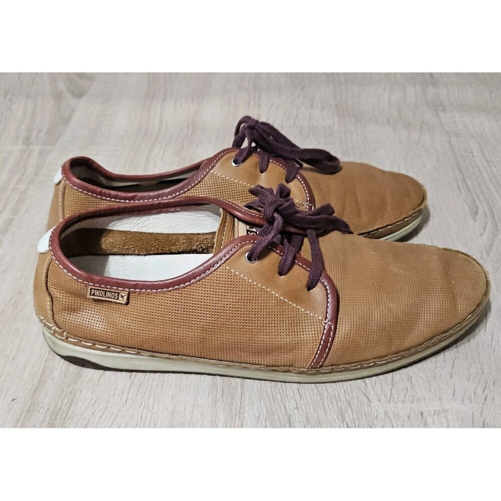 Pikolinos Mens Size 43 Us 9.5 Brown Leather  Sneakers Business Casual Shoes
